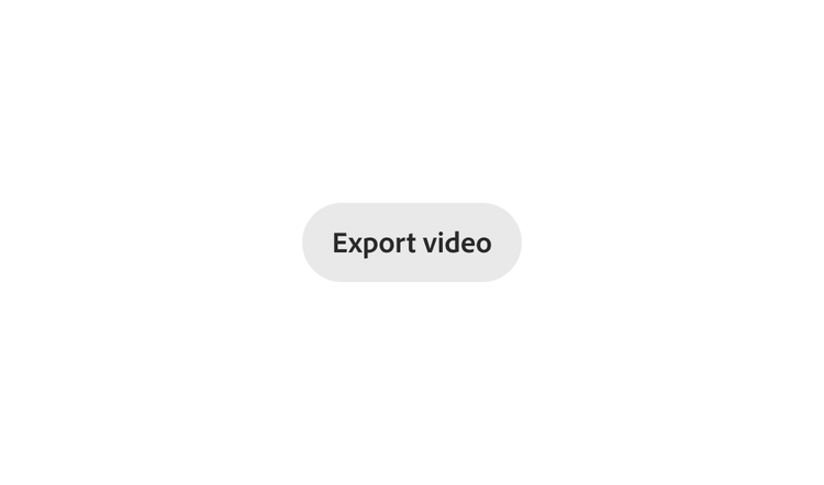 "Export video" button label shown in Bold weight.
